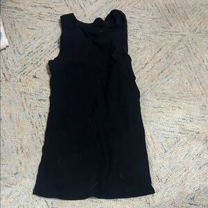 Maurices Black Ribbed Tank Top